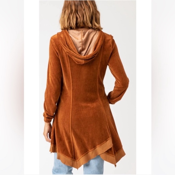 XCVI Demitra Hooded Jacket Golden Topaz Size XS - Picture 3 of 12